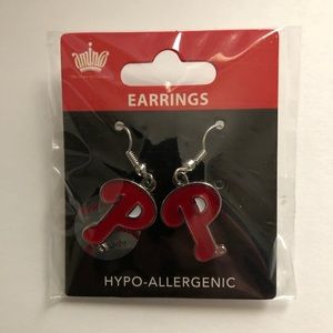 Philadelphia Phillies Dangling Earrings
